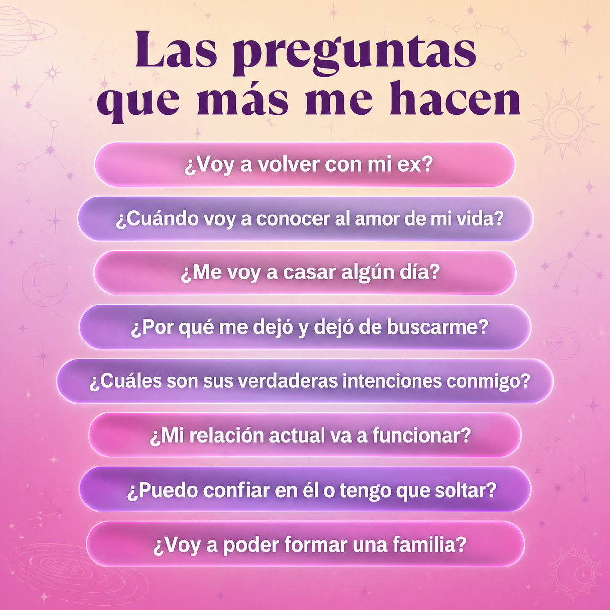 Eso que no se te va de la cabeza, no es casualidad. Y vos lo sabés.
